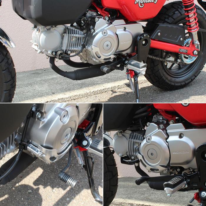 モンキー125 JB05新車から取り外し　取り付け金具あり　未使用 モンキー125 JB02 JB03 JB05 エンジンガード アルミ製 エンジン