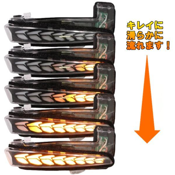220系 クラウン シーケンシャル ウインカー ドアミラー ウィンカー LED