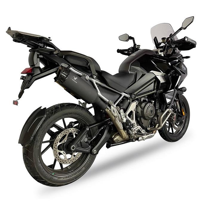 週末セール!!IXRACE TRIUMPH TIGER 900/1200 2023-2024 スリップオンマフラー DESERT BLACK