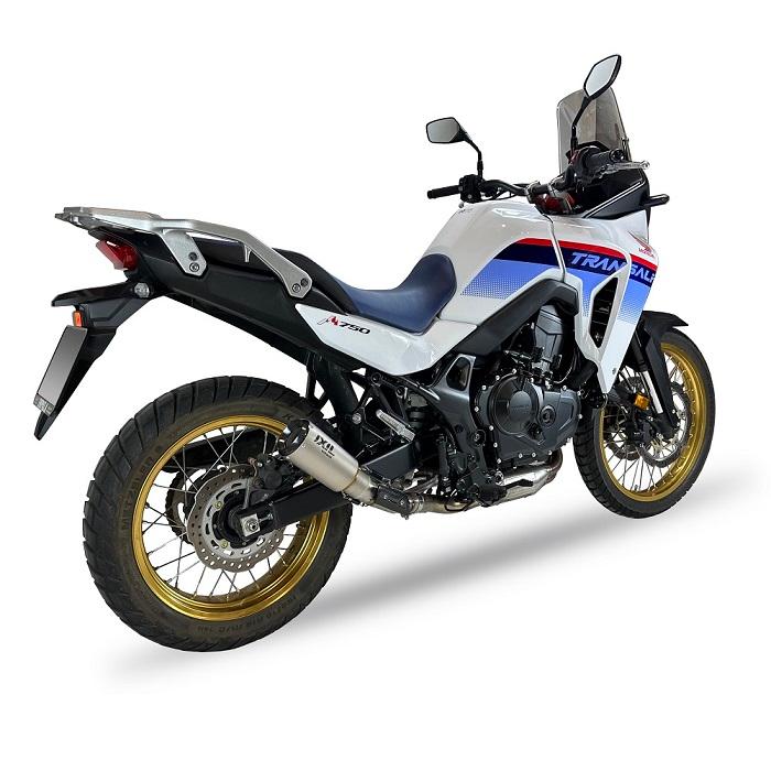 Mivv XL750Transalp 2023-2024 スリップオン OVAL ステンブラック 