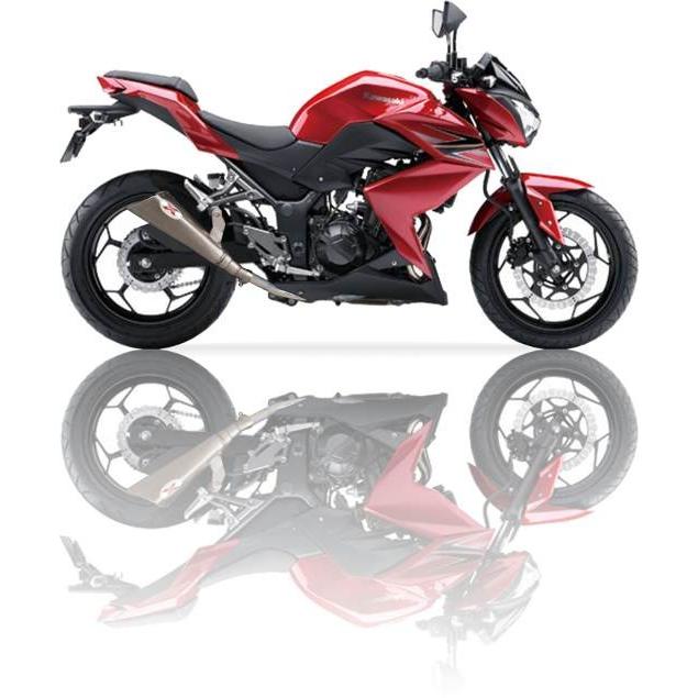 IXIL(イクシル)KAWASAKI NINJA 250-300 R ´13/Z 250-300 R ´13 SLIP ON X55-スラッシュ コーンタイプ