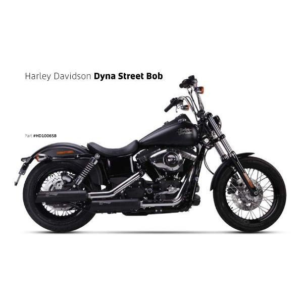 MAD MAX - 土日大売り出し!!IRONHEAD(アイアン天々) HARLEY-DAVIDSON DYNA(ダイナ) STREET BOB(ストリートボブ) HC1-3B 2本出し スリップオン えり巻き 黒いこと バイク-車、バイク、自転車-スリップオンマフラー