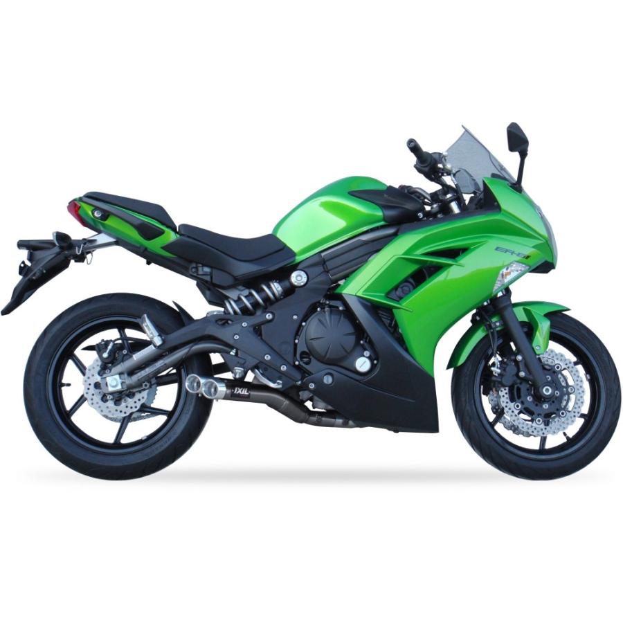 週末セール!!IXIL(イクシル)KAWASAKI ER-6 '12-15 (EX650E,F / ER650E,F) FULL L3XB-デュアル ラウンドタイプ