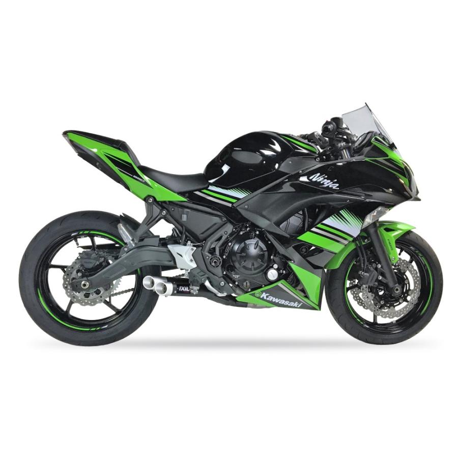 週末セール!!IXIL(イクシル) KAWASAKI NINJA650 '17 L3XB デュアル フルEX マフラー