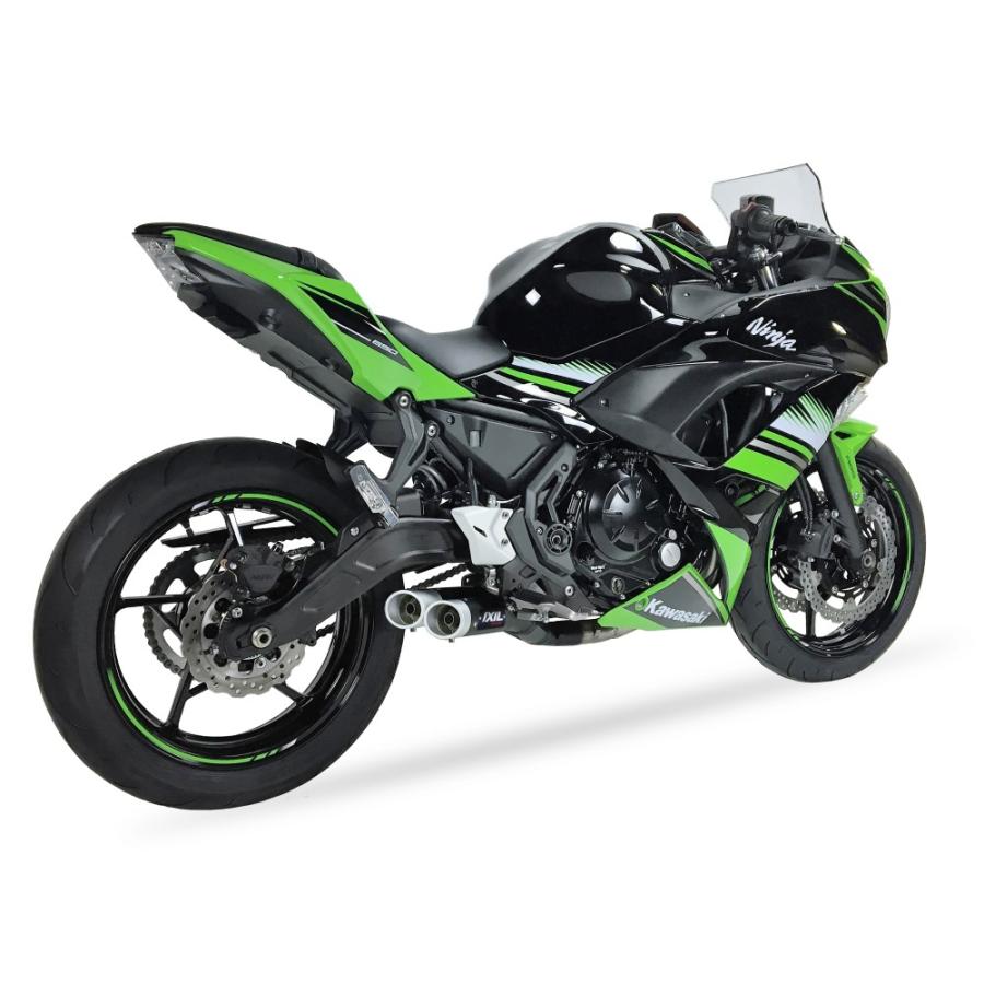 週末セール!!IXIL(イクシル) KAWASAKI NINJA650 '17 L3XB デュアル フルEX マフラー_2