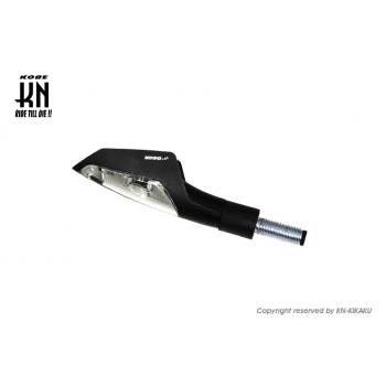 KOSO LEDウインカー(JET)マットブラック/クリア/オレンジ LED