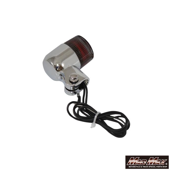 [623] 新品 丸型 ヨーロピアン ウインカー 薄め スモーク 4個 ステー付 623] 新品 丸型 ヨーロピアン ウインカー 薄め スモーク 4個