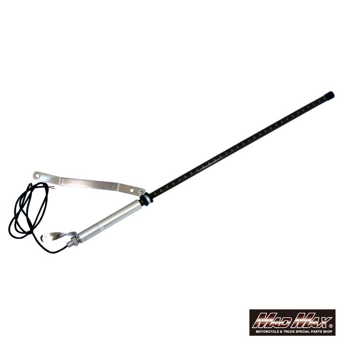 MAD MAX GWセール!!オートバイ用 旗棒黒 LED(ホワイト・レッド MAD MAX GWセール!!オートバイ用 旗棒黒 LED(ホワイト・レッド