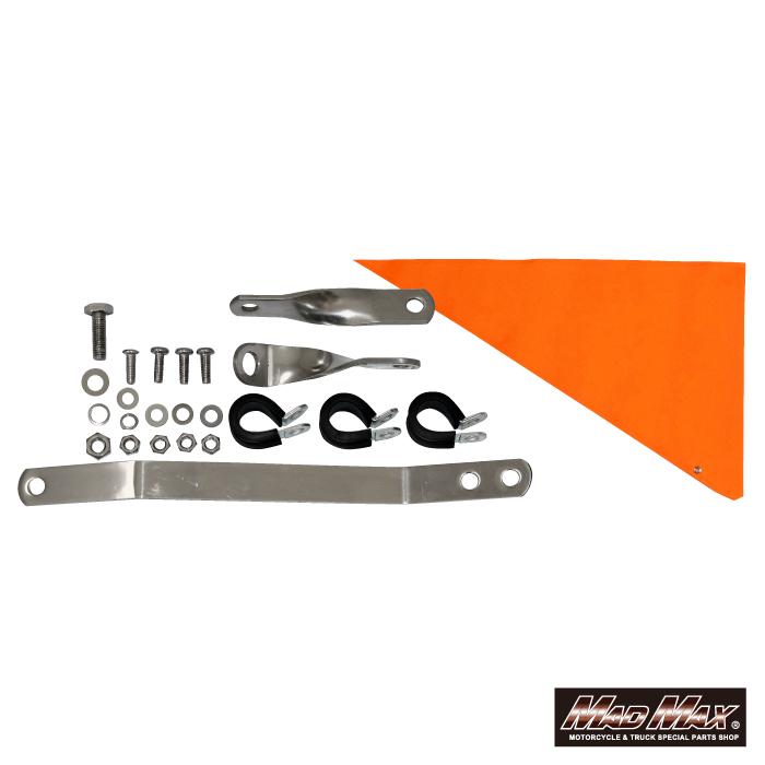MAD MAX GWセール!!オートバイ用 旗棒黒 LED(ホワイト・レッド MAD MAX GWセール!!オートバイ用 旗棒黒 LED(ホワイト・レッド