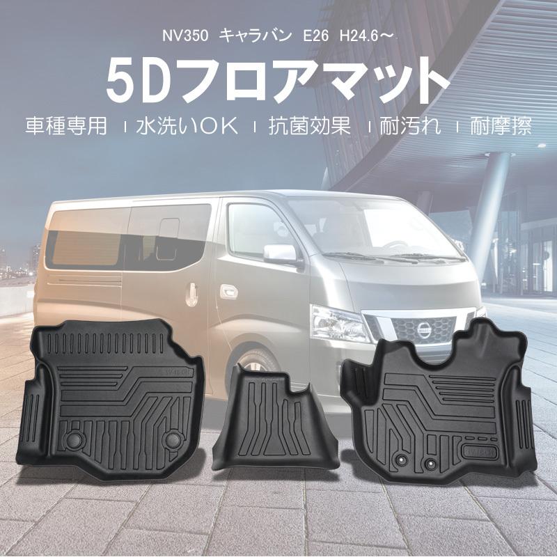 3D フロアマット 日産 NV350 キャラバン 【フロントのみ】H24/06〜 TTHN07N3505MADMAX 通販