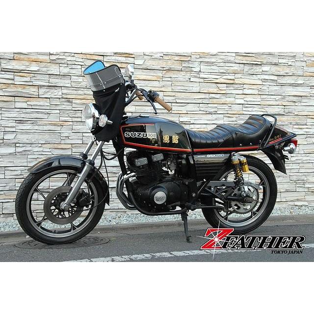 MAD MAX GWセール!!Z-FATHER 旭風防 メッキ 短風防(黒布タレ MAD MAX GWセール!!Z-FATHER 旭風防 メッキ 短風防(黒布タレ