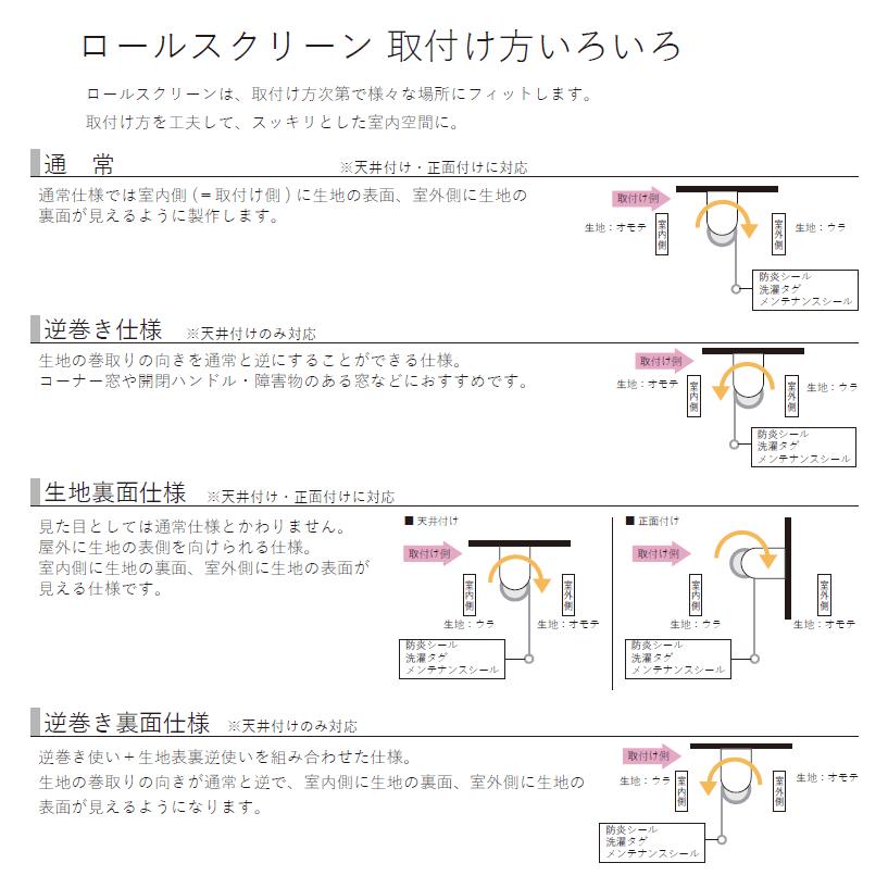 ロールスクリーン レース生地 3色 1cmオーダー プルコード式　横幅30〜200cm　高さ30〜250cm UVカット カーテンレール取付可能 プルハンドルオプション可能