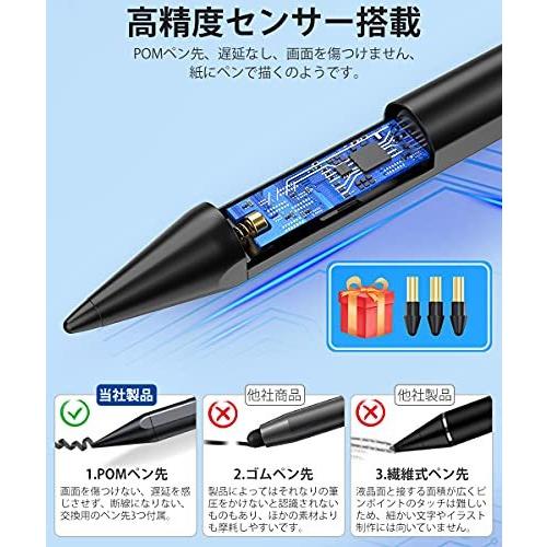最新作売れ筋が満載 タブレットpc Briskyjp タッチペン Ipad専用 スタイラスペン 極細 超高感度 誤作動防止 磁気吸着 Usb充電式 たっちぺん 18年以降ipad I Www Threeriversofs Com