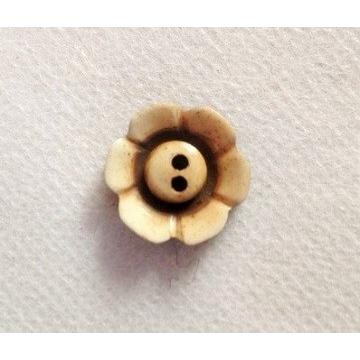 ボーンボタン　20mm　フラワー　1個売り　ナチュラル | 