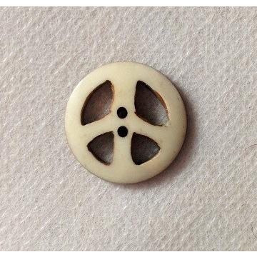 ボーンボタン　20mm　1個売り　ピース　アイボリー | 
