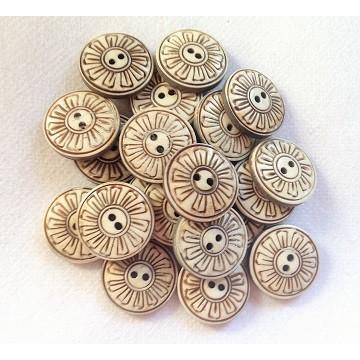 ボーンボタン　18mm １個売り　フルフル　アイボリー |  | 01