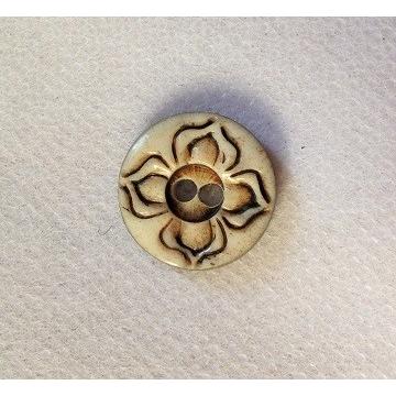 ボーンボタン　よつば　15mm　１個売り　アイボリー | 