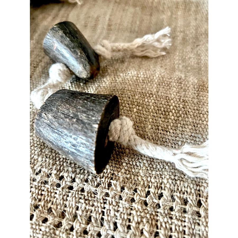 子犬用　100%天然素材コットン&ホーン付きロープ　おもちゃ　オーガニック　デンタルケア　ドッグトイ　子犬　 |  | 02