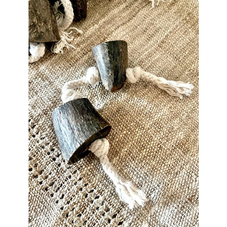 子犬用　100%天然素材コットン&ホーン付きロープ　おもちゃ　オーガニック　デンタルケア　ドッグトイ　子犬　 |  | 03