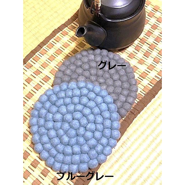 フェルト　鍋敷き　ポットマット  ラウンド　 | 