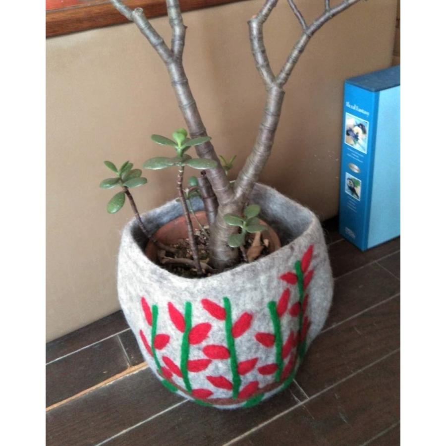 フェルト　植木鉢カバー　フラワーポットカバー　ツリー |  | 02