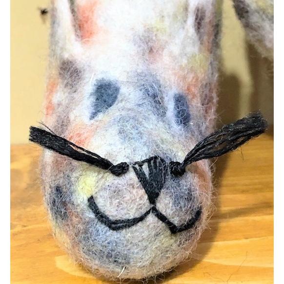 ベビー　フェルトルームシューズ　ホワイトMixタイダイ　ドッグ |  | 02