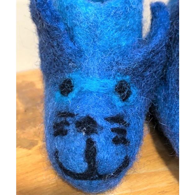 ベビー　フェルトルームシューズ　ドッグ　ブルー　 |  | 02