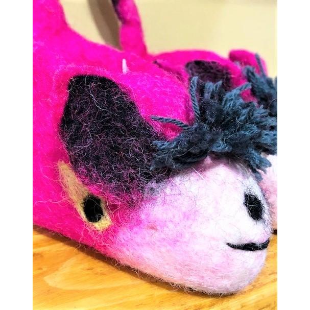 ベビー　フェルトルームシューズ　ロバ　ピンク　 |  | 01