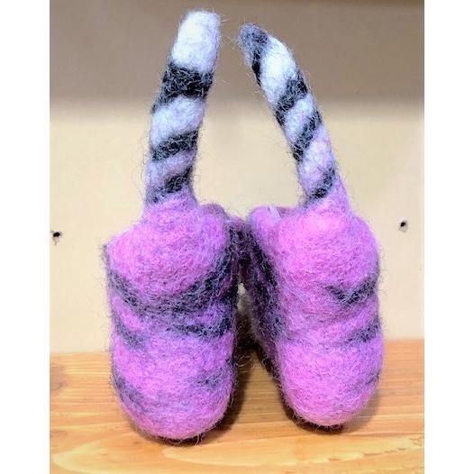 ベビー　フェルトルームシューズ　犬　アニマル　ピンク　 |  | 01