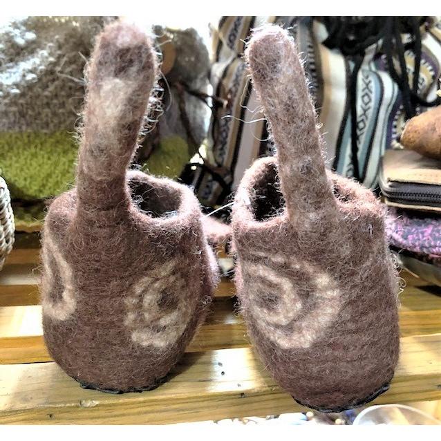 キッズ　フェルトルームシューズ　犬　ブラウン　 |  | 01