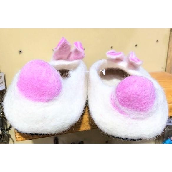 キッズ　フェルトルームシューズ ラビット　ホワイト　 |  | 02