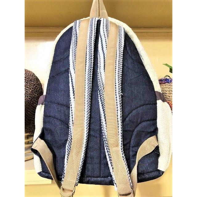 Hemp ヘンプ（麻）リュック バックパック ストライプ : madok - 通販