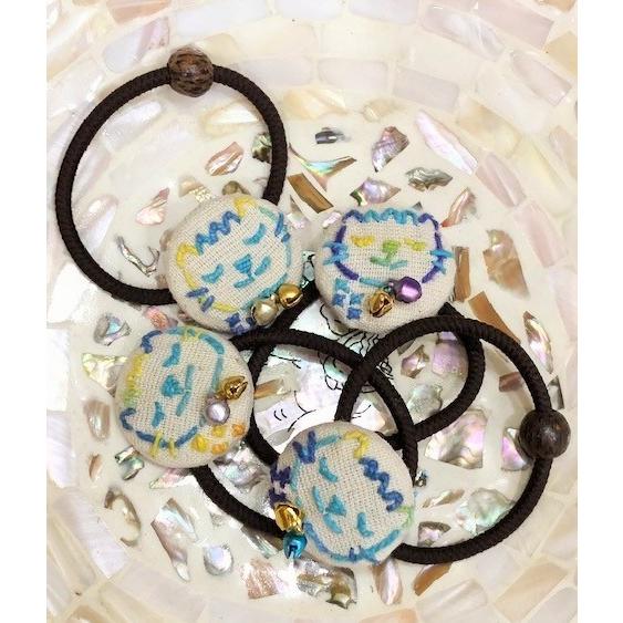 刺繍　ねこ　ヘアゴム |  | 01