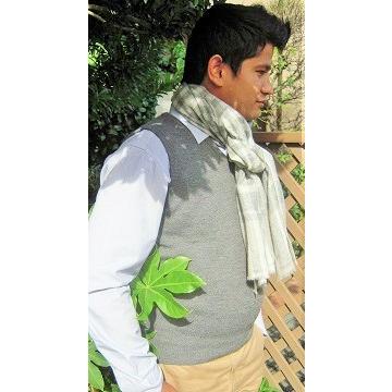 カシミアストール　チェック | 