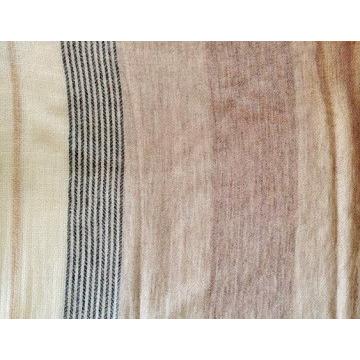 カシミアストール　グレーブラウン　ストライプ |  | 01