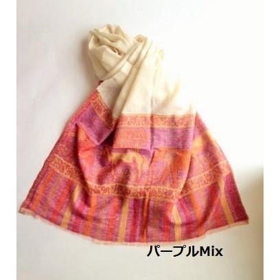 100％カシミアストール　ゾウとうま |  | 02