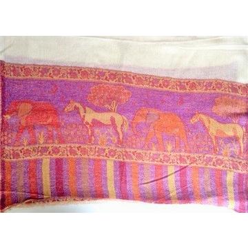 100％カシミアストール　ゾウとうま |  | 04