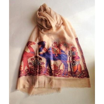 100％カシミアストール　ラクダ | 