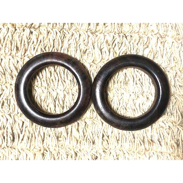 ウッドリング　ダークブラウン　木製　2個入 |  | 01