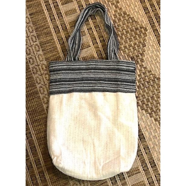 100%リネン トートバッグ　ブラウン/ブラック 　 |  | 05