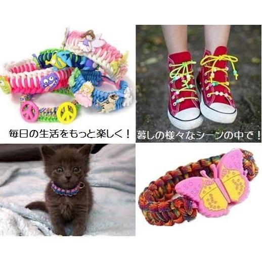 パラコード 3mm 30m カラフル ひも テント ロープ 耐荷重 135kg キャンプ アウトドア サバイバル キーホルダー ブレスレット 首輪 などに |  | 60