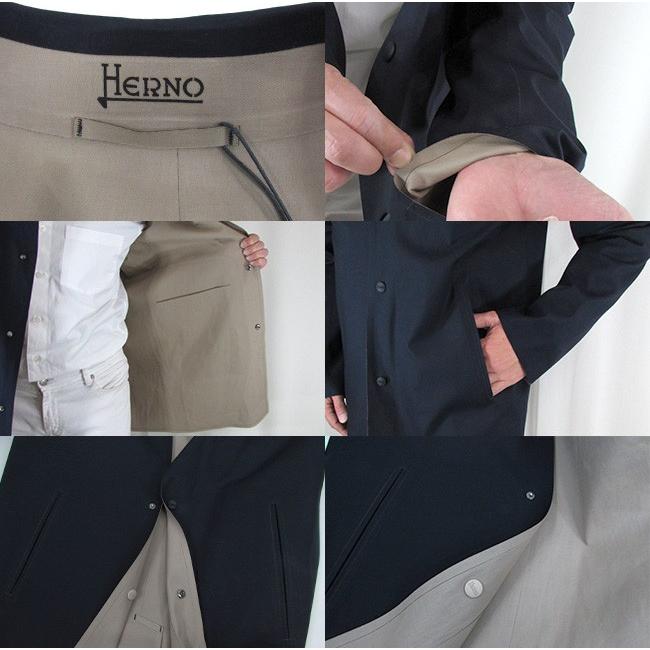 ヘルノ Herno メンズ コート ステンカラーコート アウター Imo164u 92 ネイビー 紺 サイズ 46 48 50 Key 022 027 Madoricci 通販 Yahoo ショッピング
