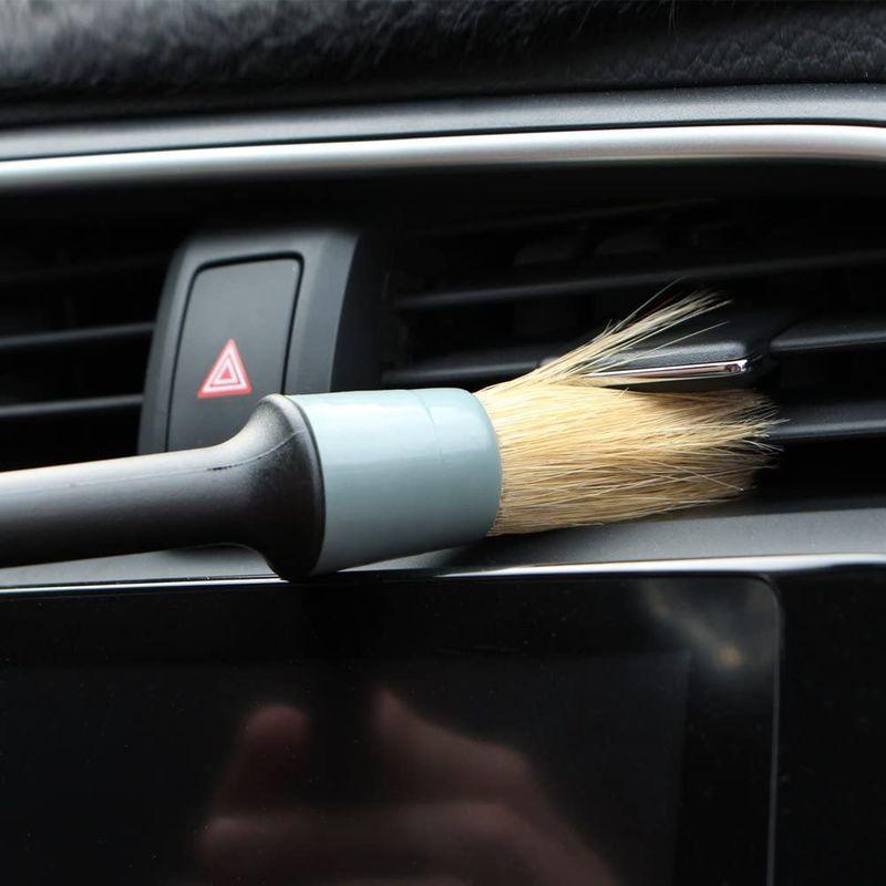 Mollytek 5本セット エンジン ダッシュボード トリ ブラシ ホイール リムズ レザー 内面 外面 掃除ブラシ 換気口 洗車用 車用 無料サンプルok 洗車用