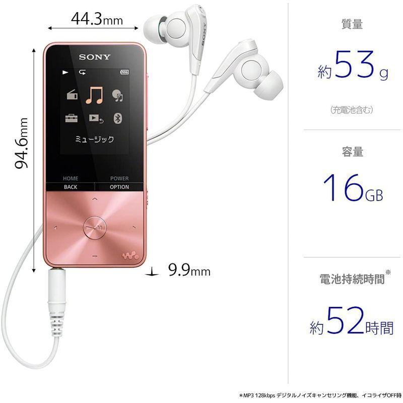 ソニー ウォークマン Sシリーズ 16GB NW-S315 : MP3プレーヤー Bluetooth対応 最大52時間連続再生 イヤホン付属 ウォークマン Sシリーズ 16GB NW S315 MP3プレーヤー Bluetooth対応 最大52時間連続再生 イヤホン付属