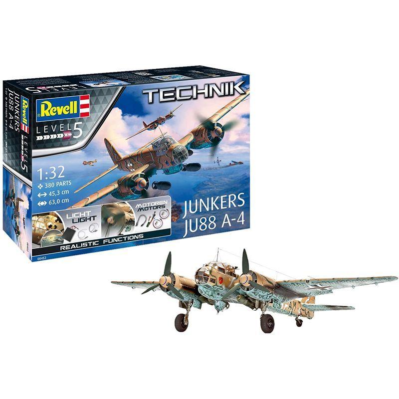 中古品 ドイツレベル 1/32 レベルテクニックシリーズ ユンカースJu88A-4 プラモデル 00452 【2314876093】(12536円)