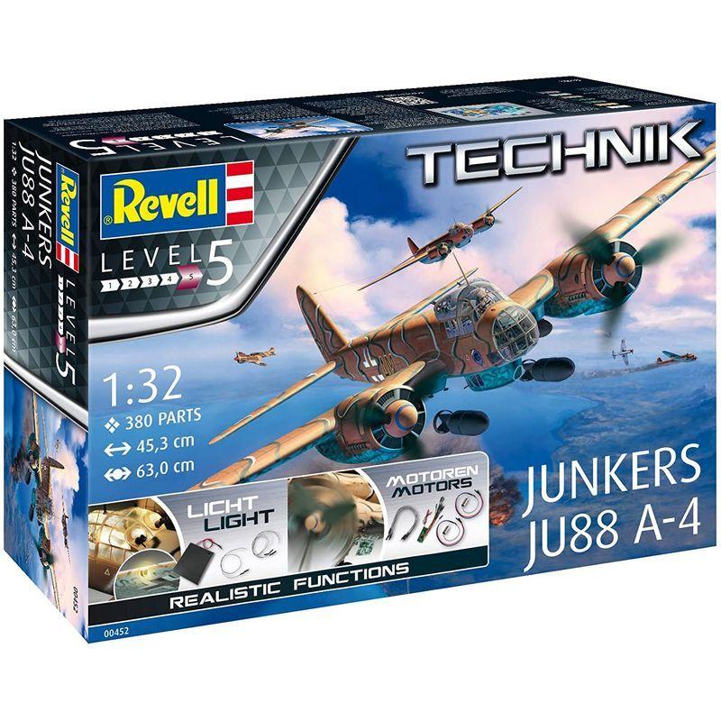 中古品 ドイツレベル 1/32 レベルテクニックシリーズ ユンカースJu88A-4 プラモデル 00452 【2314876093】(12536円)