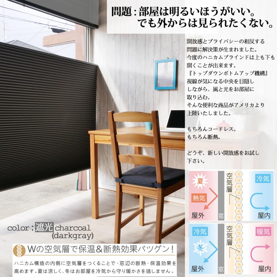 【最短翌営業日発送】ハニカムブラインド オーダー 断熱 コードレス セーブ２上部開放タイプ 遮光一級 幅61- 90ｘ丈210ｃｍ プリーツ スクリーン_4
