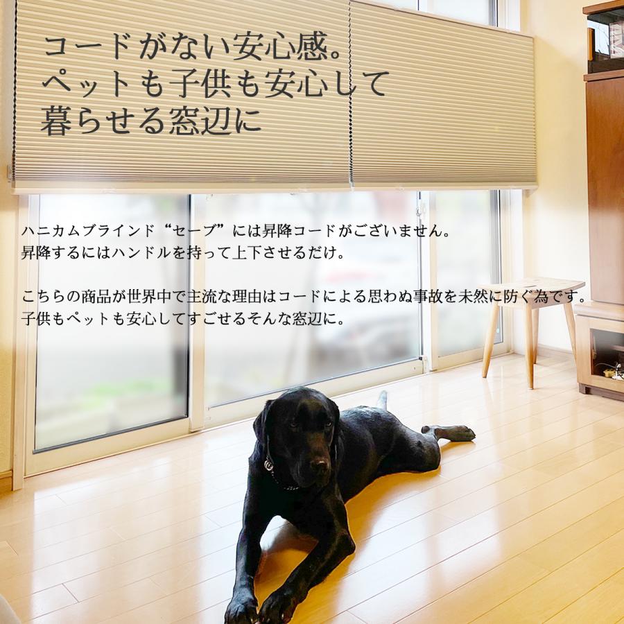 【最短翌営業日発送】ハニカムブラインド オーダー 断熱 コードレス セーブ２上部開放タイプ 遮光一級 幅61- 90ｘ丈210ｃｍ プリーツ スクリーン_5