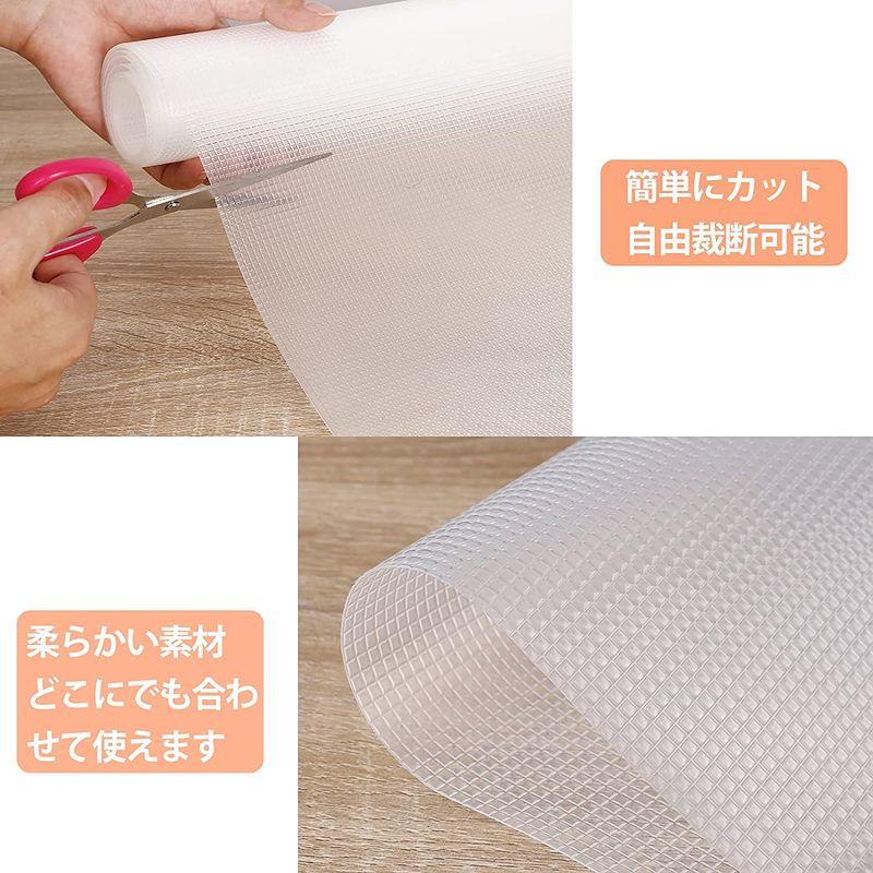 驚きの価格が実現!WochiTV 食器棚シート キャビネットシェルフ 裁断可能 接着剤不要 滑り止め お手入れ簡単 (透明, EVA 60*200cm) 防湿 キッチン消耗品 食器棚シート WochiTV キッチン 滑り止めシート シェルフライナー キャビネット 引き出しシートシンク下 裁断可能 EVA素材 高密度 台所テー