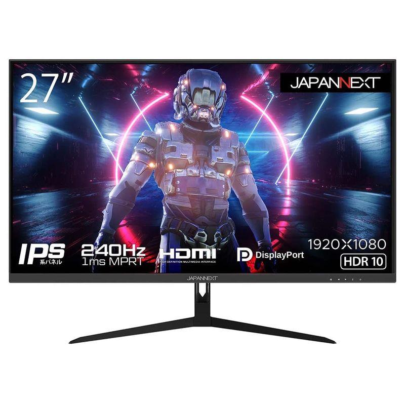 JAPANNEXT JN-IPS27240DF 27インチ ゲーミングモニター 240Hz フルHD